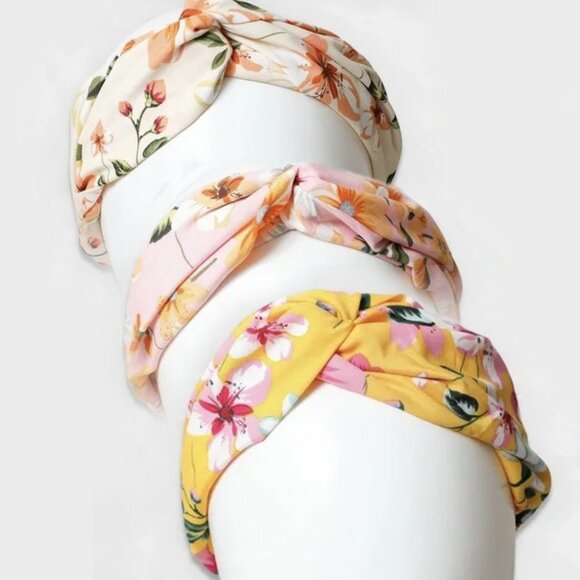 Boho Magnolia Floral Twist Headwrap - Picture 6 of 6